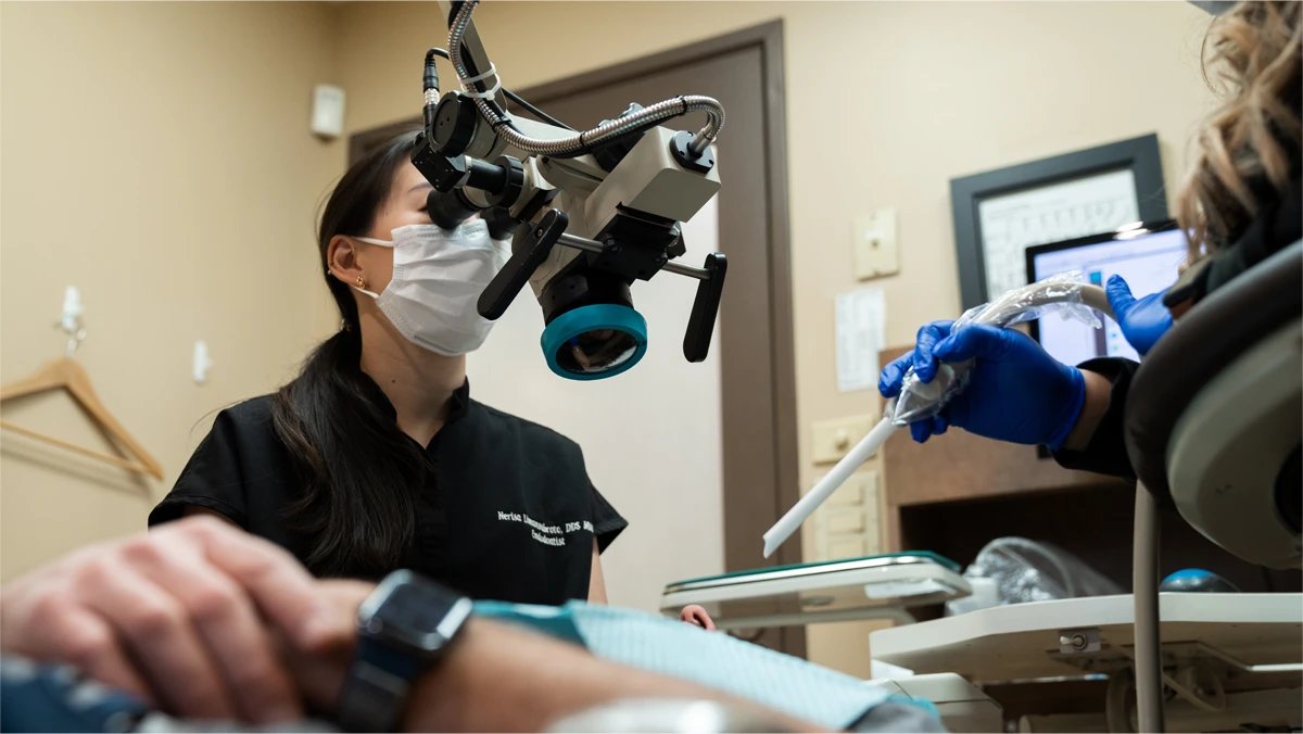 Patient getting Dental treatment at Foundation Dental Specialists