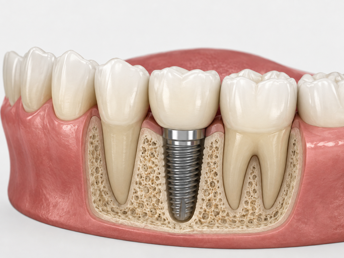 Single tooth dental implant