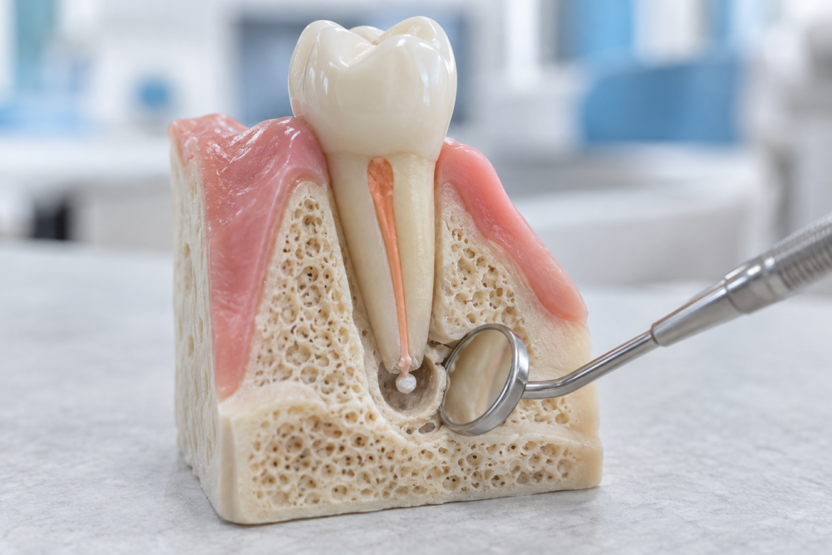 Dental apicoectomy