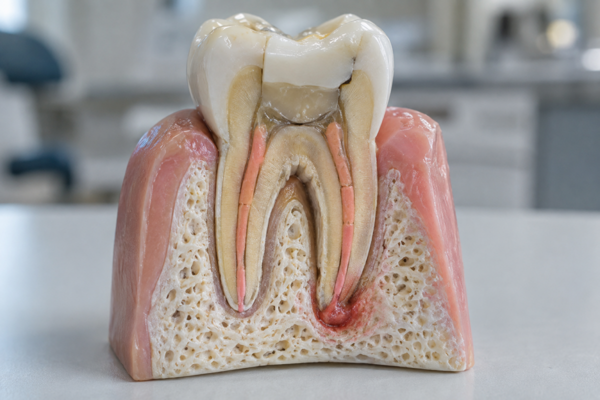 Symptoms of an infected tooth root